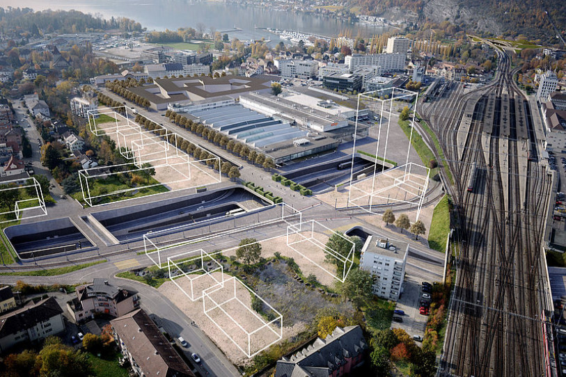 Visualisation du projet officiel du canton. (Photo: Office des ponts et chaussées du canton de Berne)