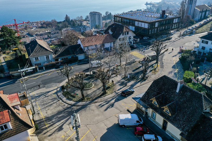 La place de la Coudre vit ses dernières années en l'état. (Photo : Lucas Vuitel – Atelier 333)