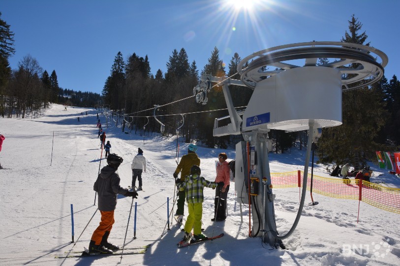 Le soleil était de la partie lors de l'inauguration du téléski du Petit-Marmet