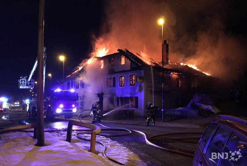L'incendie du restaurant de Lajoux a été le premier d'une longue série l'an dernier.