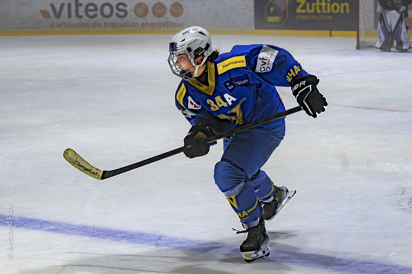 Tanja Kunz de la Neuchâtel Hockey Academy a inscrit le seul but de la rencontre pour son équipe. (Photo d'archive : Bertrand Pfaff)