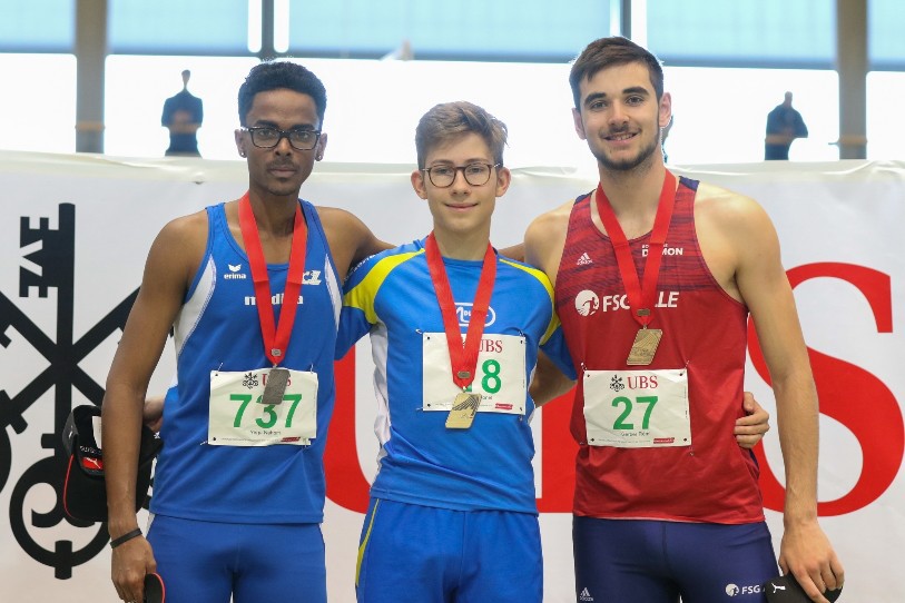 Rémi Gerber (à droite) est parvenu à accrocher le podium avec son 3e rang. (Photo: Guillaume Hentzi) 