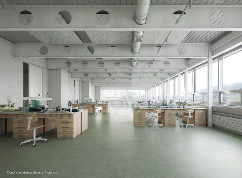 Le future centre de compétences MTTA prendra ses quartiers dans l’ancien bâtiment de l’école des ingénieurs au Locle. (photo : Microcity)
