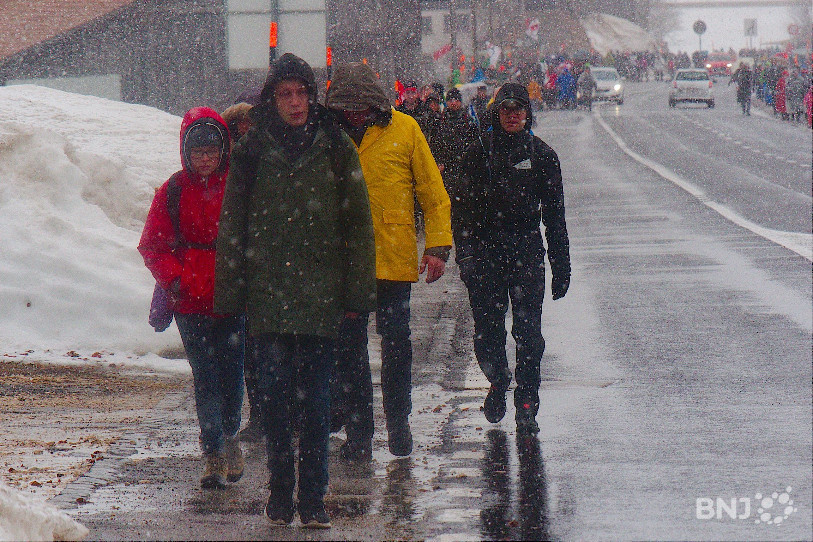 La météo n'a pas fait de cadeau à la Marche du 1er mars.