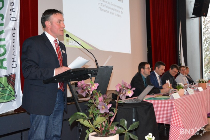 Nicolas Pape fête sa première année à la présidence d’AgriJura.