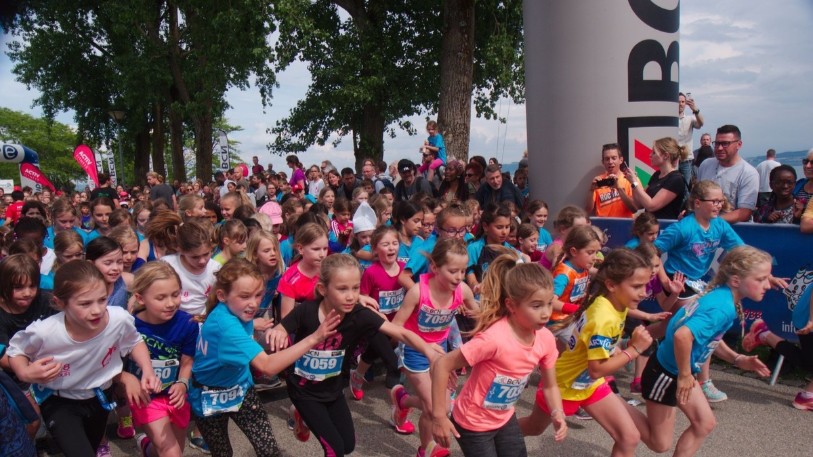 Les enfants ont aussi leur Tour. Et c'est nouveau : les plus petits pourront courir avec papa ou maman. 