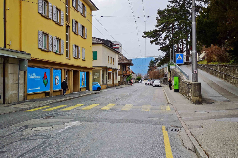 La rue du Clos-de-Serrières à Neuchâtel. (photo : SP-Ville de Neuchâtel)
