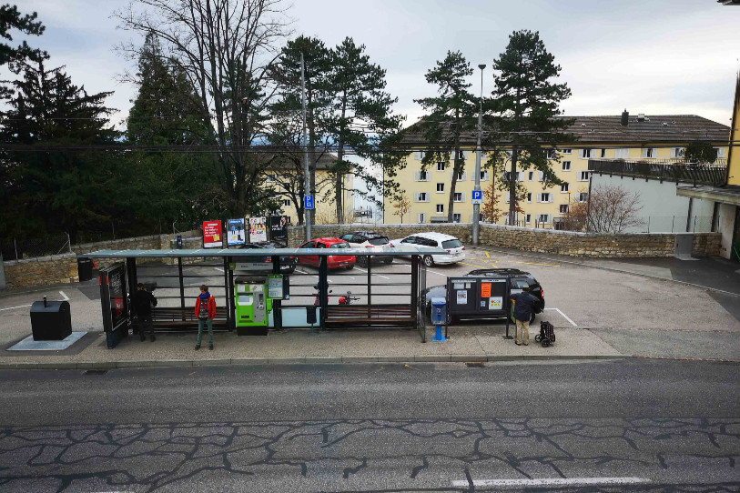 La place du Clos-de-Serrières. (photo : SP-Ville de Neuchâtel)