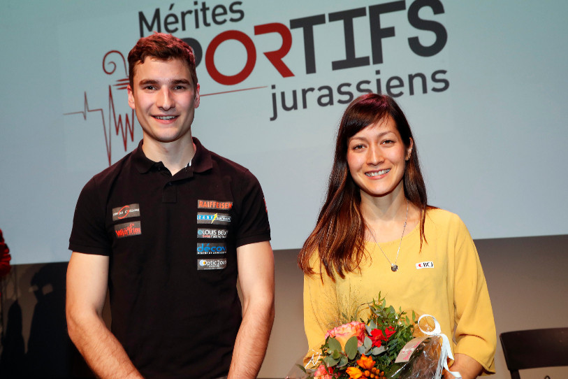 Lucien Leiser et Katherine Choong pouvaient afficher un large sourire jeudi soir à Porrentruy (photo : Roger Meier).