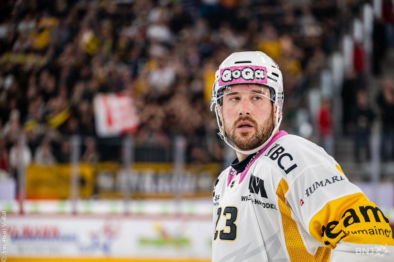 Frédérik Gauthier prolonge son contrat avec le HC Ajoie. (Photo : Jonathan Vallat)