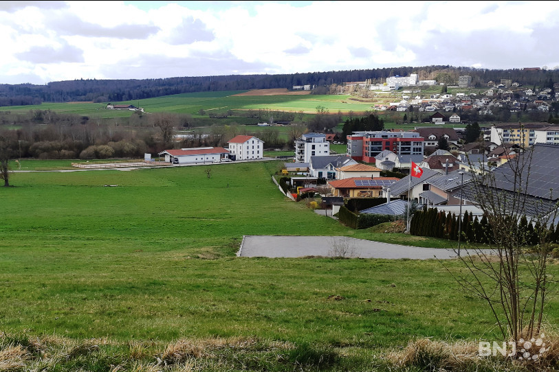 Le nouveau lotissement « l’Oiselier II » se situe dans le prolongement des maisons visibles sur cette image.