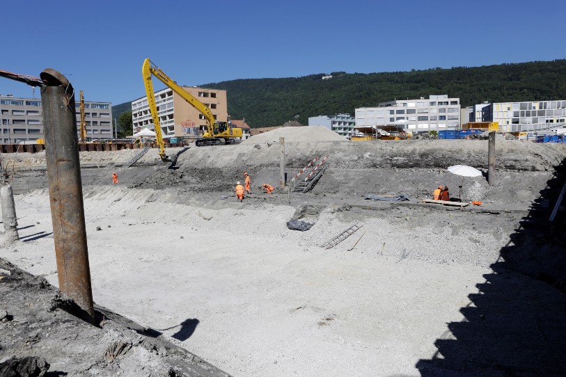 Les archéologues travaillent depuis une année sur le site du futur campus de la Haute école spécialisée bernoise.