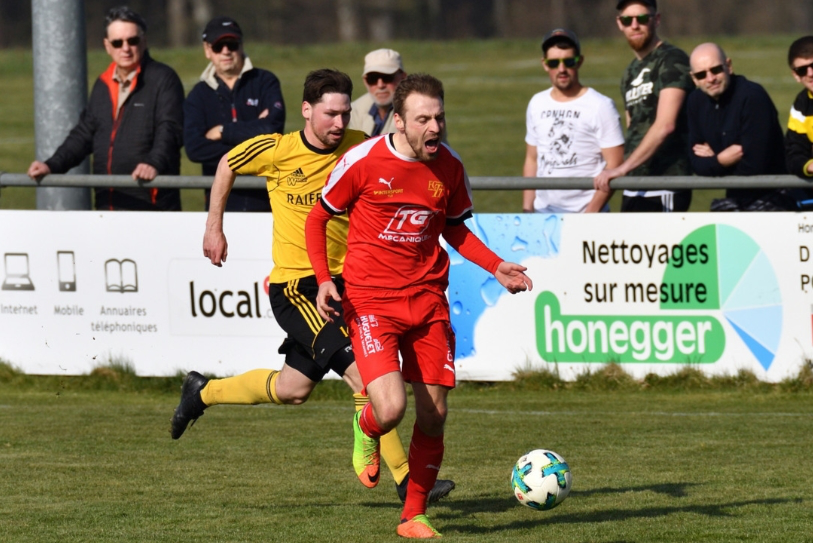 Le but de Gaëtan Habbeger a permis au FCTT d'accrocher un point. (Photo: archives)