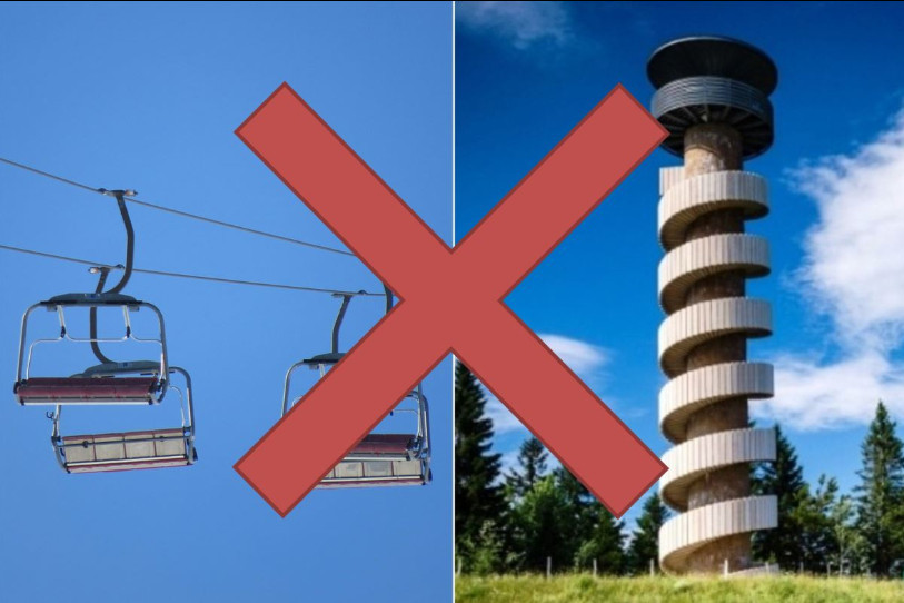 Il n'est pas prévu d'installer un télésiège pour monter à la Tour de Moron depuis Valbirse, mais des solutions sont à l'étude pour améliorer l'accès au site. (Image d'illustration)