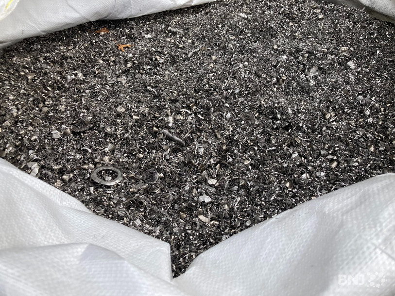 Des déchets métalliques remis à Panatere par des entreprises de la région, en vue de leur recyclage.