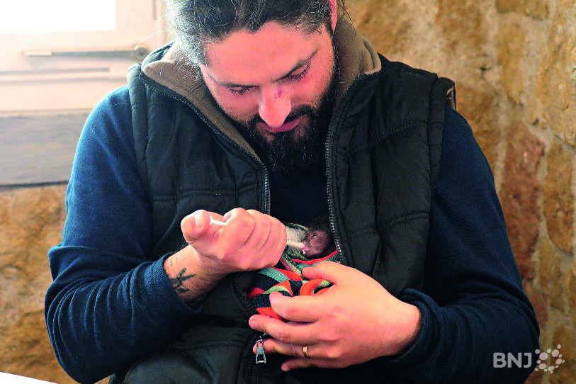 Marc Zihlmann avec son protégé. (Photo: Sikypark)