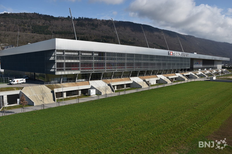 Le football et la paix vont se côtoyer mercredi soir à la Tissot Arena à Bienne. (Photo : archives).