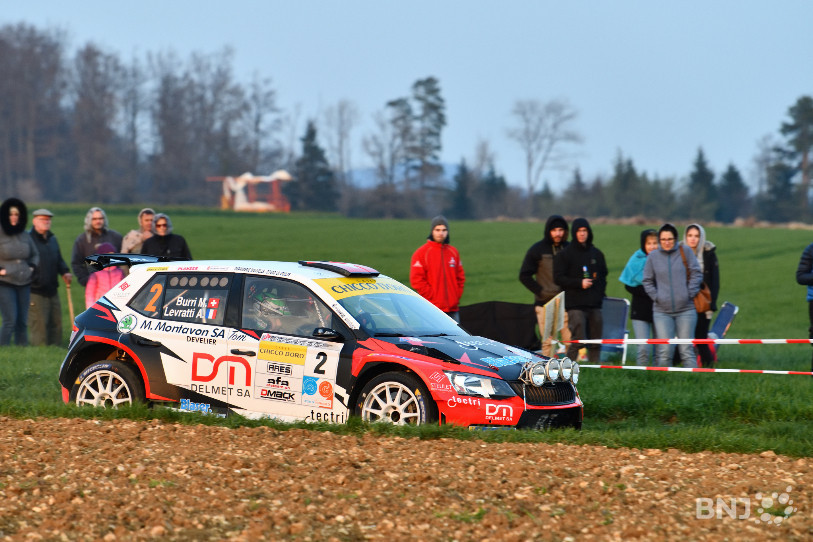 Michaël Burri a signé le meilleur temps sur la 1re spéciale du Critérium jurassien 2019 (photo : Georges Henz).