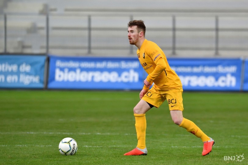 Evan Stadelmann (ici sous les couleurs des SRD) portera donc le chandail biennois lors de la prochaine saison de 1re Ligue de football (photo : archives).