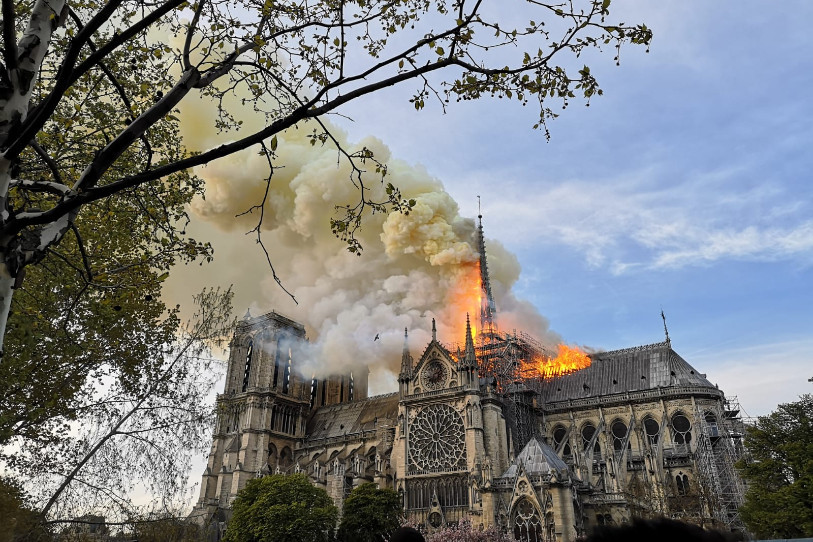 L'incendie avait partiellement détruit Notre-Dame de Paris. Elle sera reconstruite selon des méthodes d'époque. (Photo d'archives : Lucie Nuret).