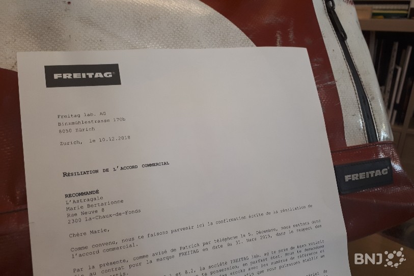Freitag a résilié son contrat de collaboration avec une dizaine de revendeurs de Suisse.