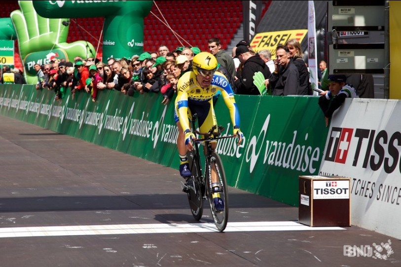 Le Tour de Romandie s'était achevé dans le stade de La Maladière en 2014. (Photo archives)