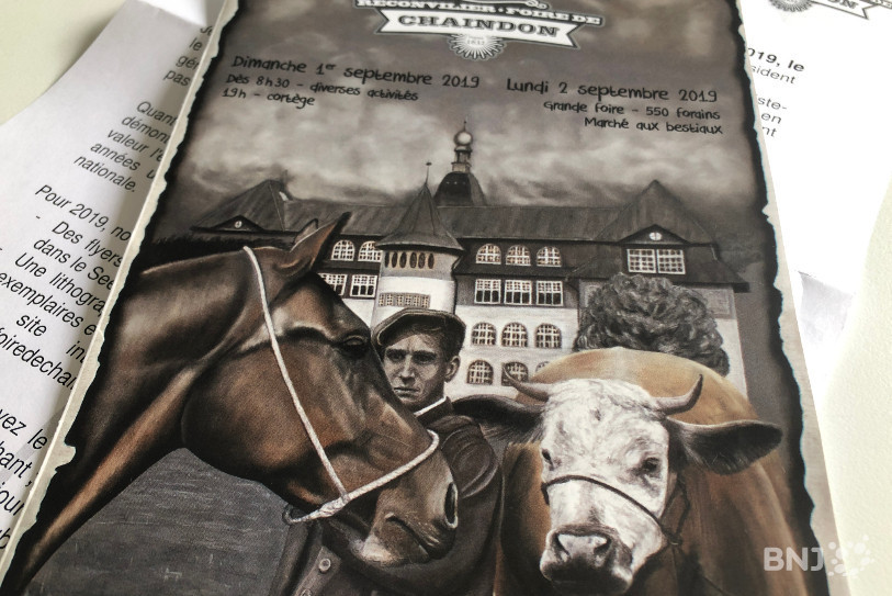 L'affiche de l'édition 2019 de la foire de Chaindon.