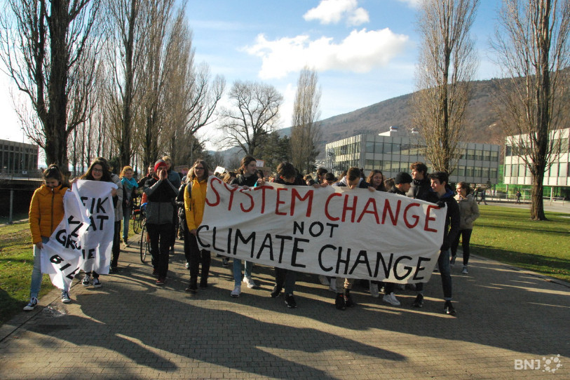 Depuis le début de l'année les grèves et manifestations pour le climat se sont multipliés, comme ici à Bienne.