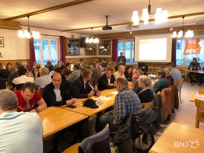 Le congrès du PDC Jura a réuni près de 80 membres du parti lundi à Glovelier.