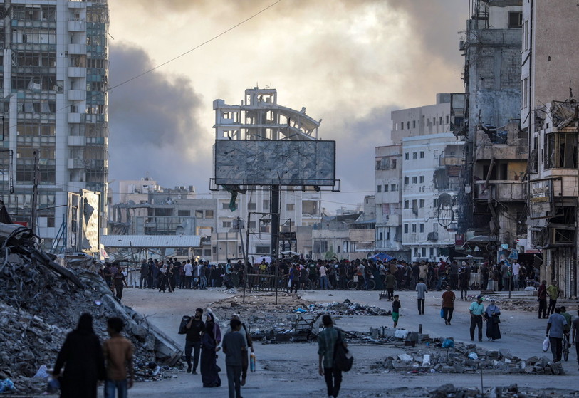 Présidente de Médecins du Monde Suisse, Morgane Rousseau, témoigne du quotidien de ses équipes en Suisse et sur place, depuis le début de la guerre à Gaza. (Photo : EPA / Mohammed Saber.)