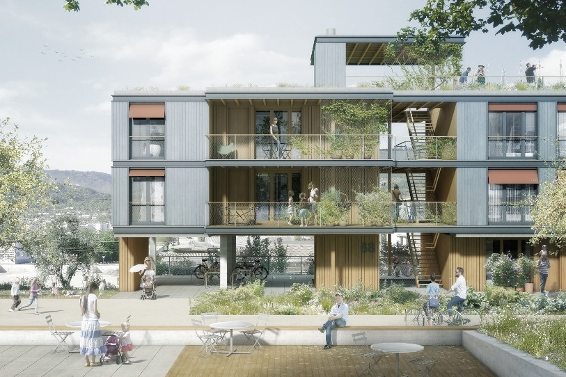 Les autorités biennoises se disent favorables à ce que d’ici 2035, au moins 20% des
logements soient aux mains de maîtres d’ouvrage d’utilité
publique. (Visualisation : Ville de Bienne)