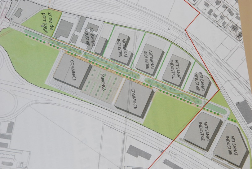 Cornaux, plan spécial, centre commercial