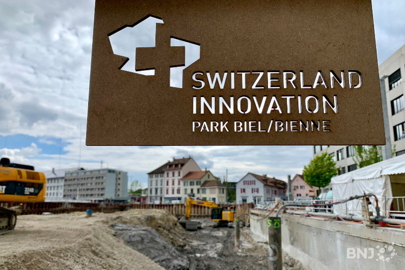 Le site biennois du chantier du Parc suisse de l'innovation sera opérationnel dès la fin de l'année prochaine, en 2020.