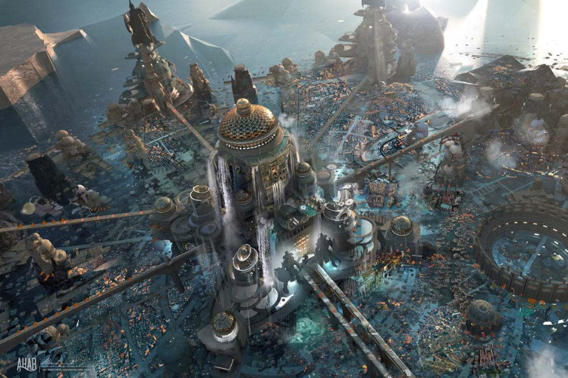L'un des dessins que Christian Scheurer a réalisé pour préparer le film Aquaman. (photo : www.christianlorenzscheurer.com)