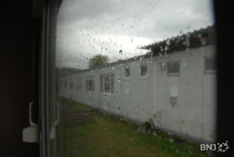 La vue depuis la fenêtre d'une chambre du centre d'hébergement collectif Boujean à Bienne. (Photo: archives)