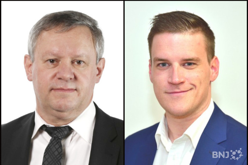 Pierre-Alain Fridez (à gauche) et Loïc Dobler porteront la liste socialiste pour l'élection au Conseil national.