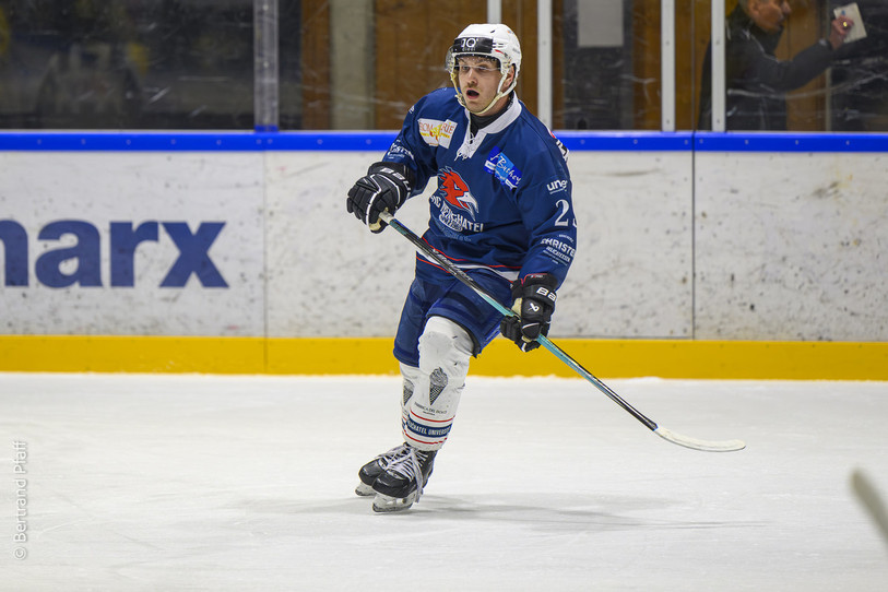 Max Stehlin a inscrit le premier but neuchâtelois vendredi soir, après seulement 28'' de jeu (photo : archives, Bertrand Pfaff).