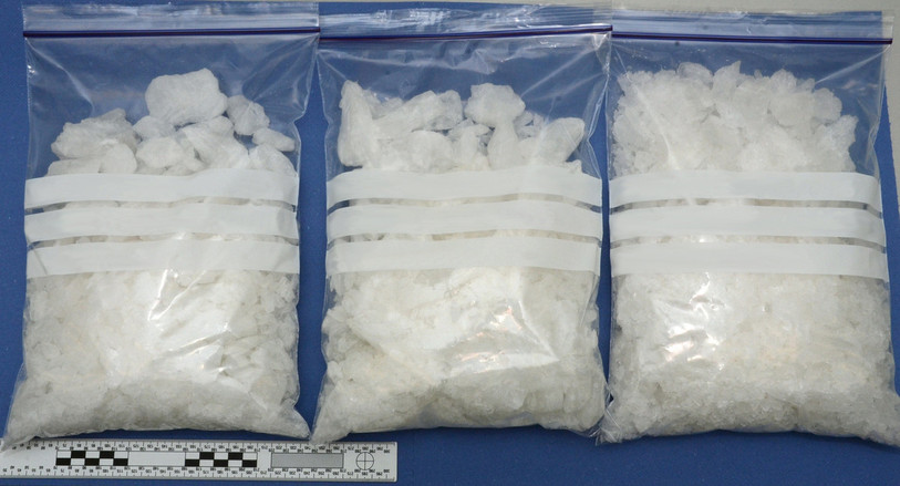 Au cours de l'engagement, environ trois kilogrammes de crystal meth d'une valeur marchande d'environ un demi-million de francs ont été saisis. (photo: poca)