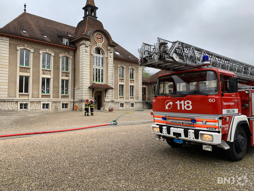 Les sapeurs-pompiers sont intervenus au collège de Môtiers qui a été évacué dans le cadre d'un exercice.