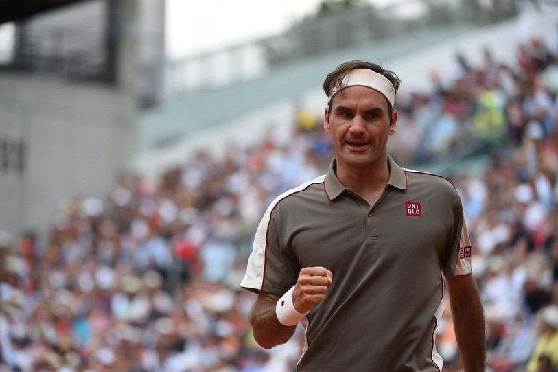 Roger Federer se qualifie pour la 44e fois pour une demi-finale de Grand Chelem ! (photo : Twitter Roland-Garros).