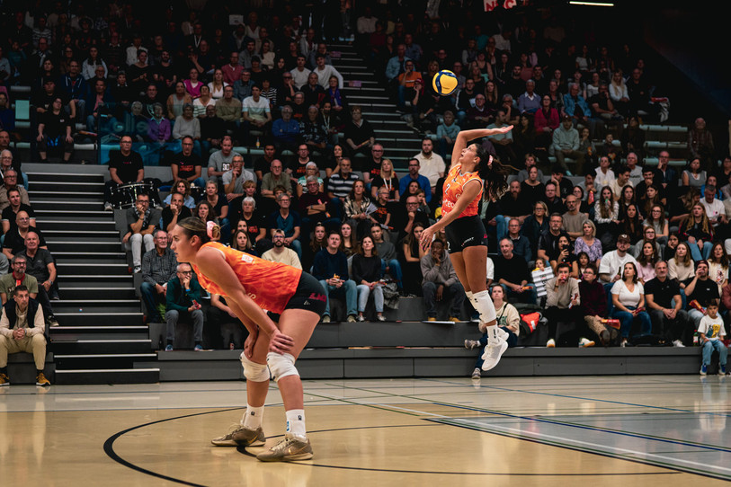 Le NUC et son public de la Riveraine retrouveront la Coupe d'Europe le 3 décembre lors du match retour des 16es de finale de la CEV Cup. (Photo : Albin Tissier)