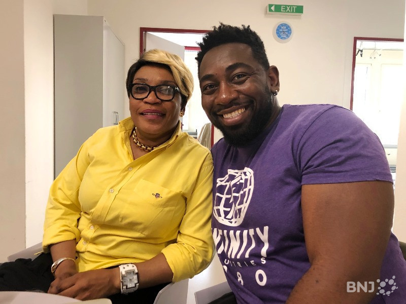 Christian Mukuna et sa maman Micheline.