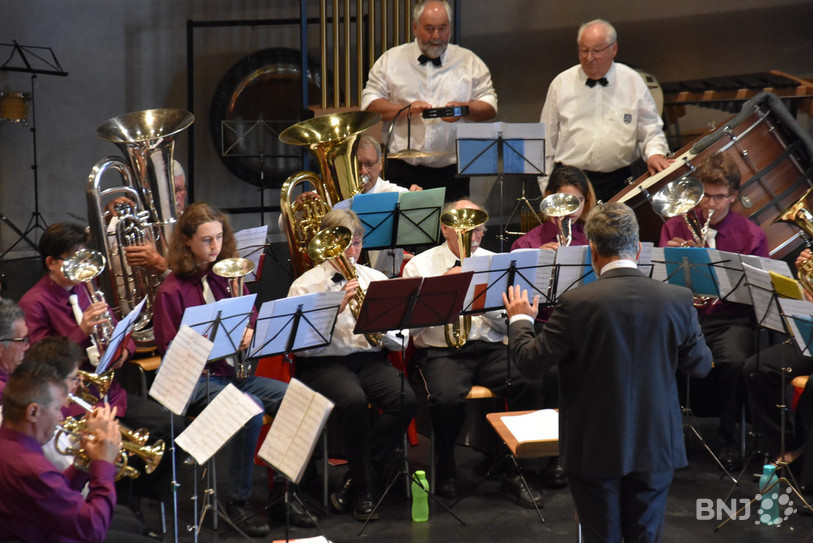 Le brass band composé dimanche pour l'occasion avec la fanfare Espérance Nods-Diesse ainsi que L’Espérance de Lamboing.