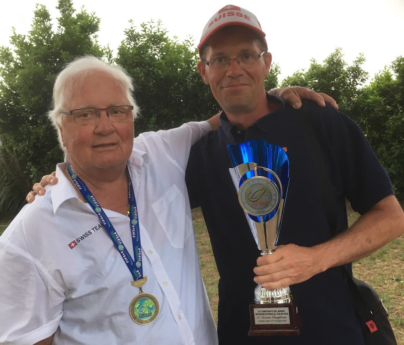 Georges Lachat (à g.) et son coach Christian Bertschi.