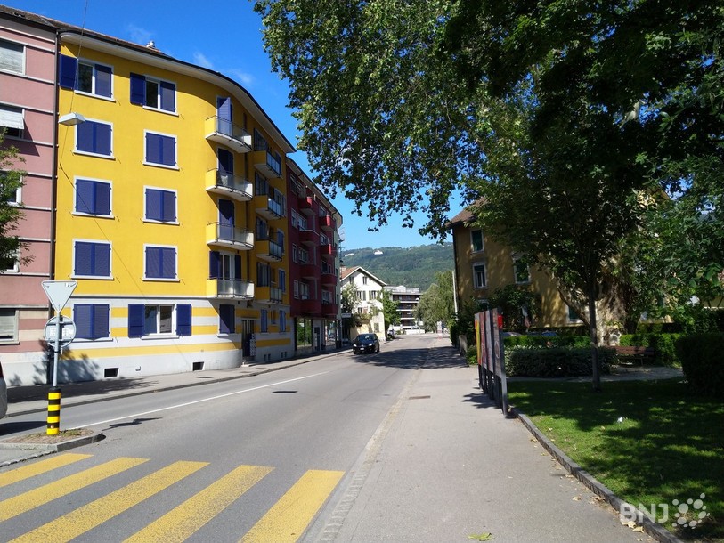 La rue du Breuil à Bienne.