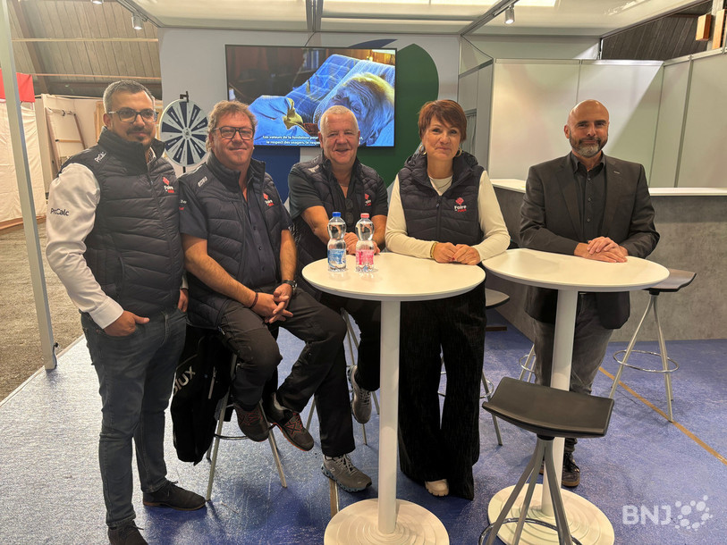 Le comité de la Foire du Jura a présenté les contours de la manifestation ce mercredi en compagnie de Ian Hennin (à droite) qui est directeur de la Fondation pour l'aide et les soins à domicile, invitée de cette 59e édition. 