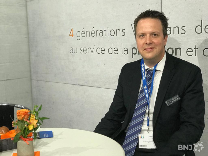 Pour le directeur d'Affolter Pignons SA, Grégory Affolter, ce salon est l'occasion de nouer des contacts.