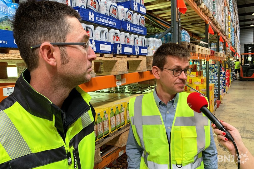 Denis Guinand, chef de dépôt, et Christian Reber, directeur.