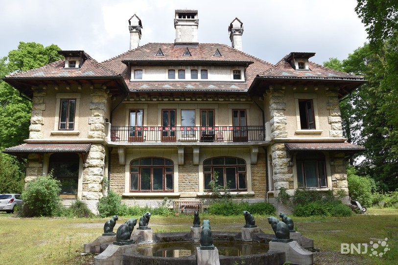 La villa Gallet, un mélange de Heimatstil et d'Art Nouveau en pleine ville.