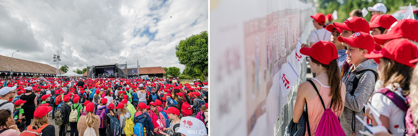 Plus de 5'000 enfants étaient présents pour fêter l'anniversaire du Canton. (Photos : Jonathan Vallat)